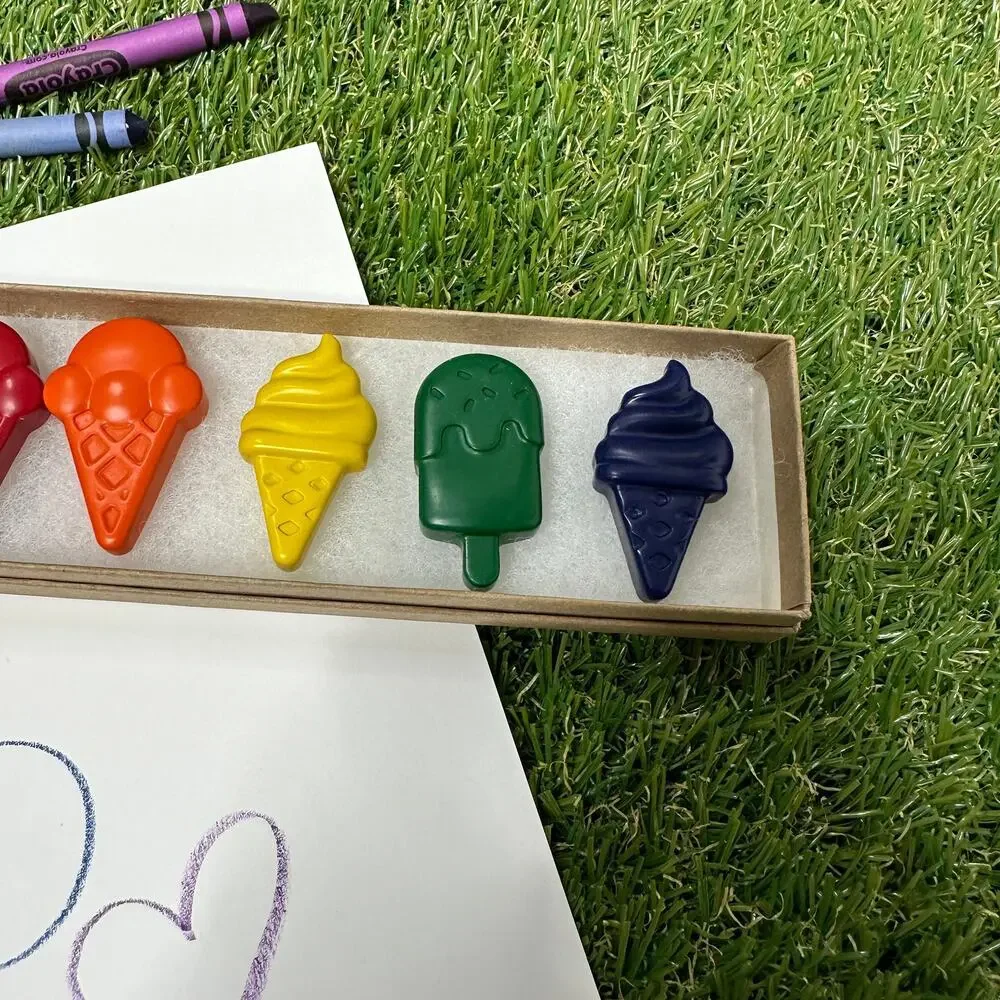 2/$30 Ice Cream Popsicle Crayons (6), Kids Boys Girls, Tropical Beach B-day Gift